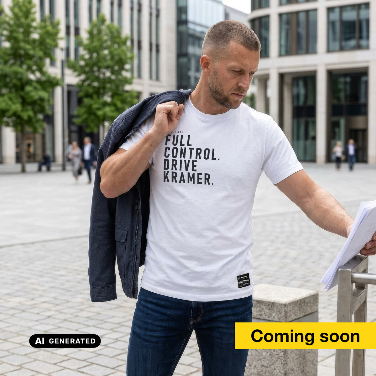 T-Shirt Men Full Control Typo