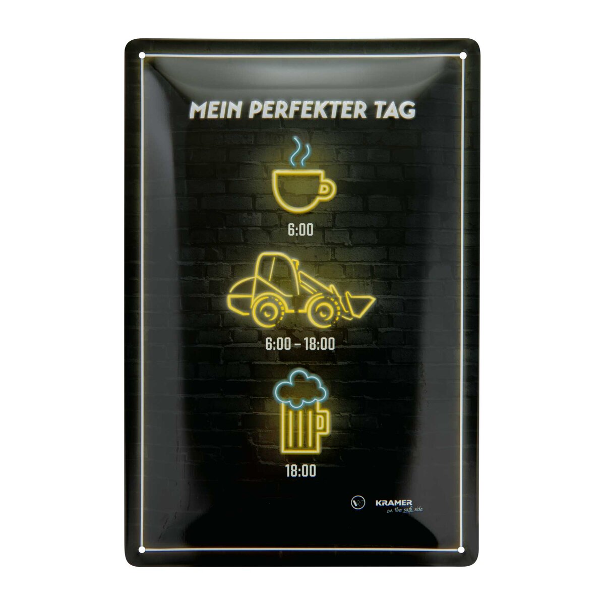 Blechschild Perfekter Tag