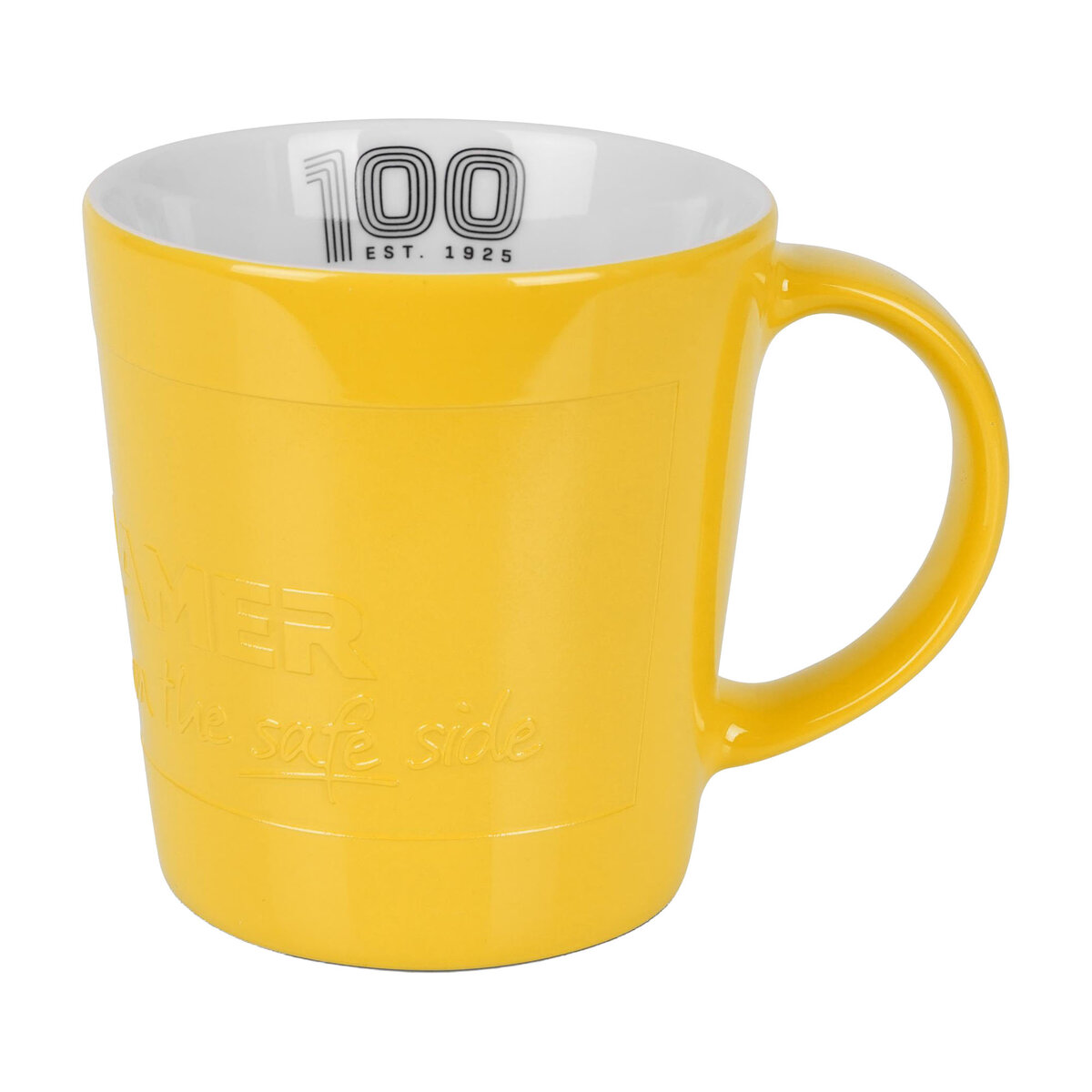 Tasse Porzellan gelb