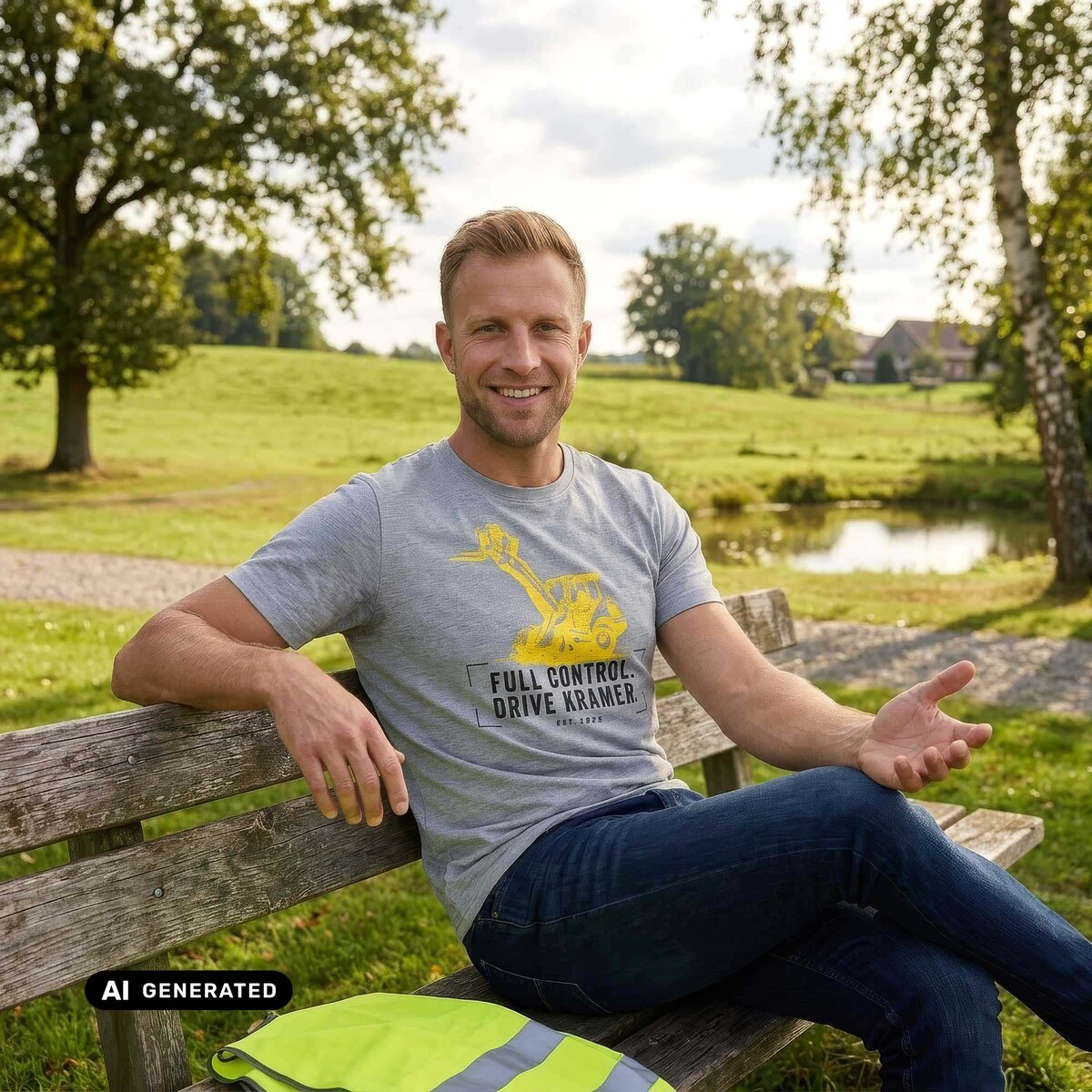 T-Shirt Men Drive grey