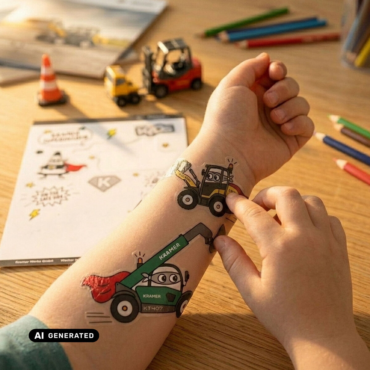 Klebetattoos Superheld