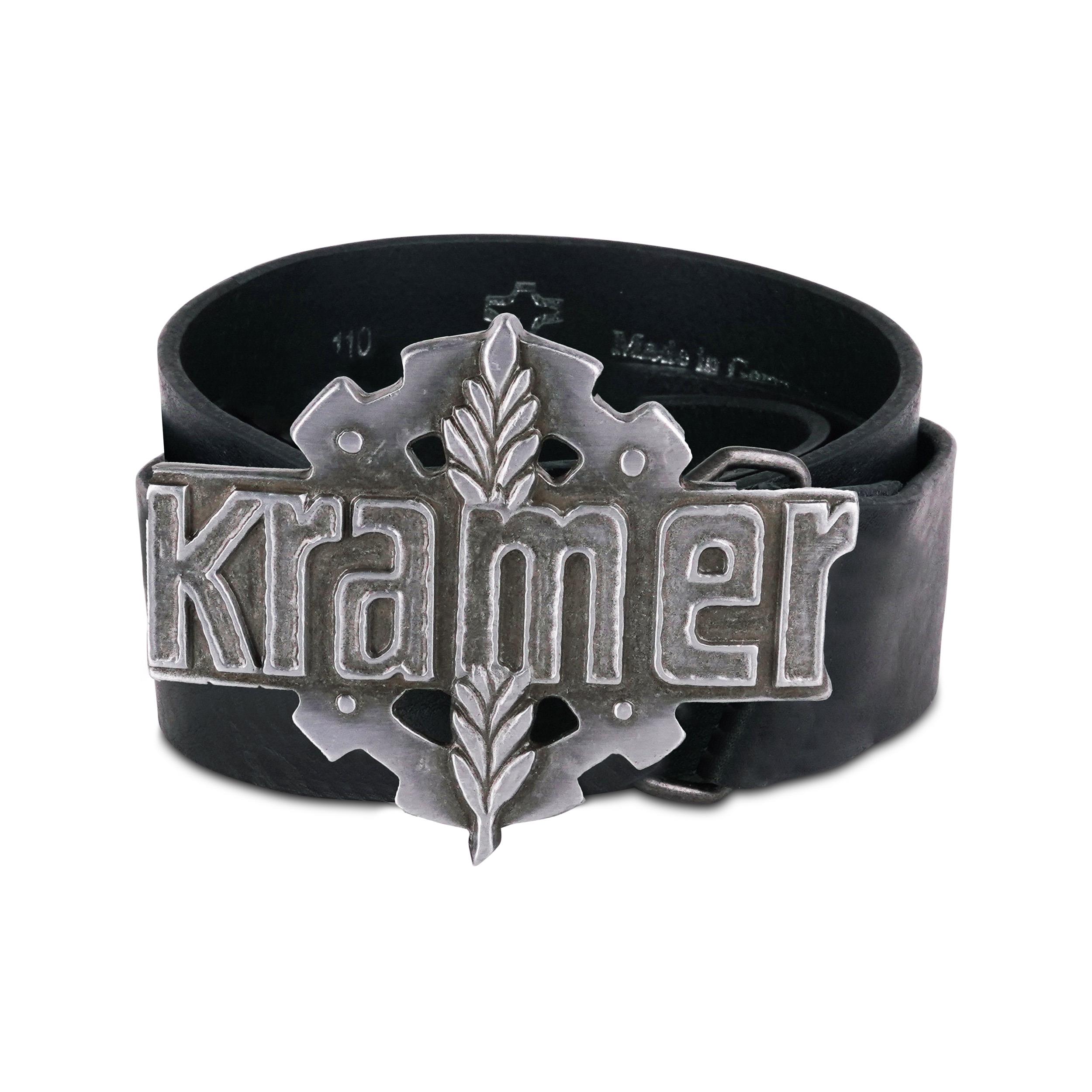 Leather belt with historical Kramer buckle