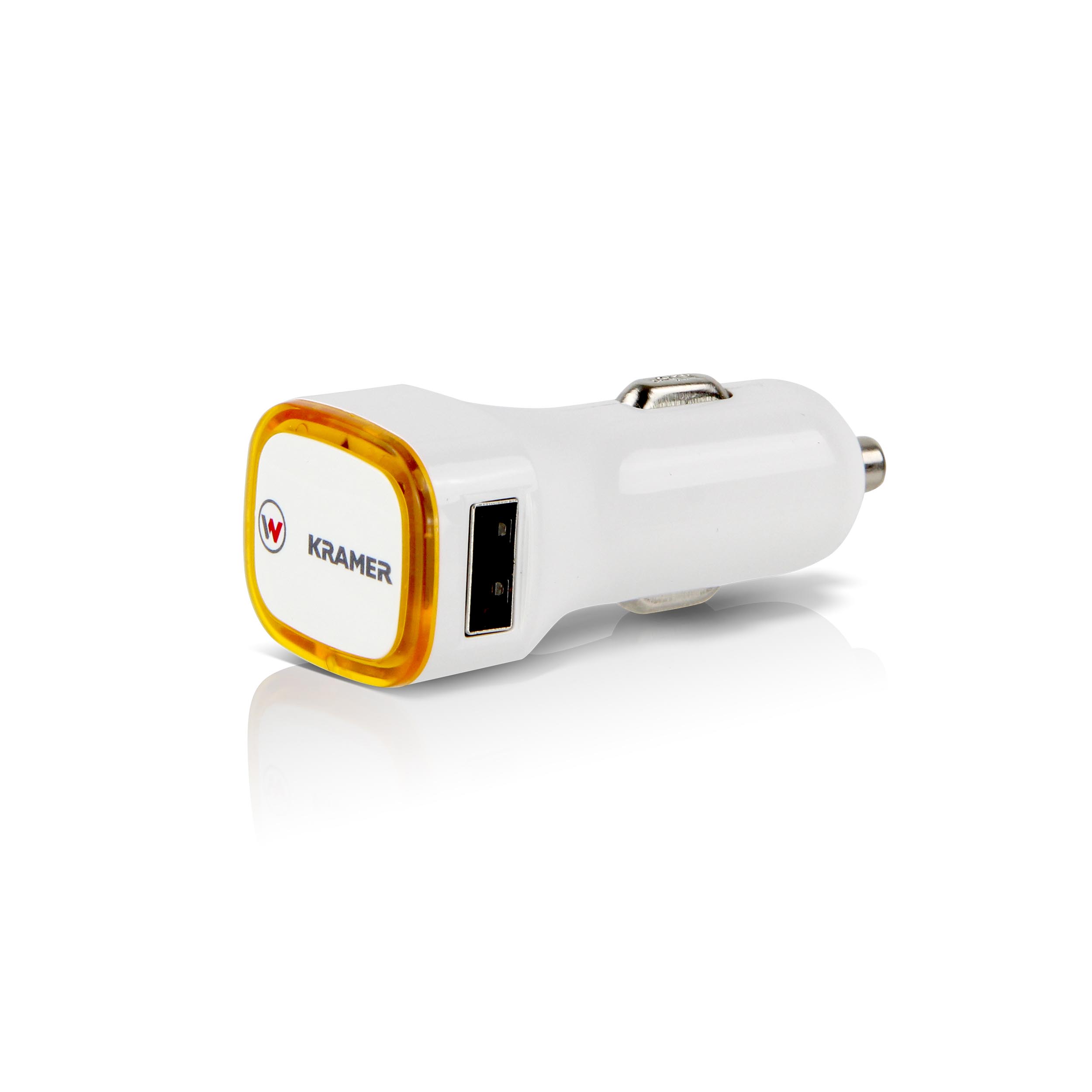 Car charger "Twinpower" white/yellow